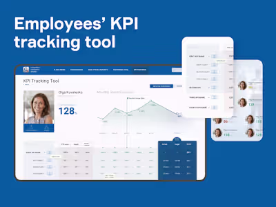 Web platform for efficiency monitoring