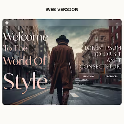 Luxury Parallax Animated Website Hero Section Design