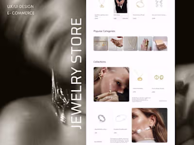 E-Commerce | Jewelry Store Website