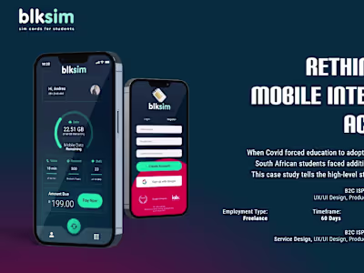 BlkSim 4G Mobile App : Student Internet Access