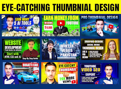 Eye-catching and clickable Thumbnails Design