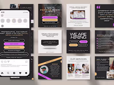 Professional Instagram Post Templates