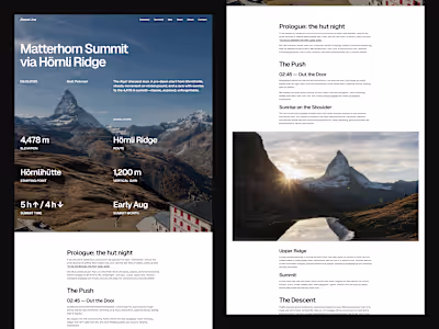 Anoter blog post page design - 4 column based layout