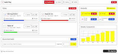 Habit Tracker App UI Design