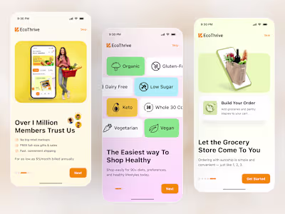 Onboarding Screen – Grocery App