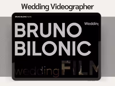 Wedding Videographer Website