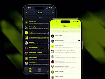Neon Pulse Messenger App