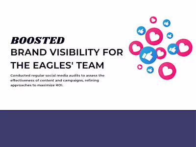 Boosted Brand Visibility for The Eagles' Team