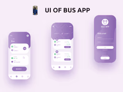 UI/UX Design of BUS APP