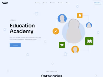 Academy_landing Page