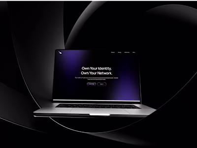 Web3 Wallet Landing Hero Design for Sayonix