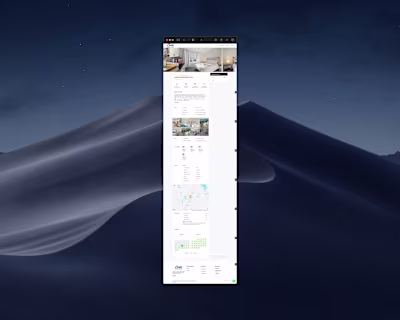 Individual property listing page with