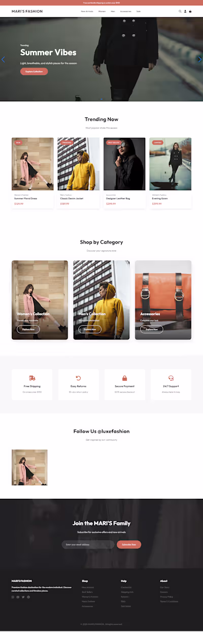 Ecommerce Website development and management