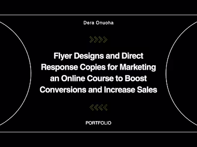 Direct Response Copy & Flyer Design to Market an Online Program