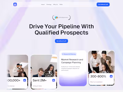 Outreachify Landing Page Design & Development