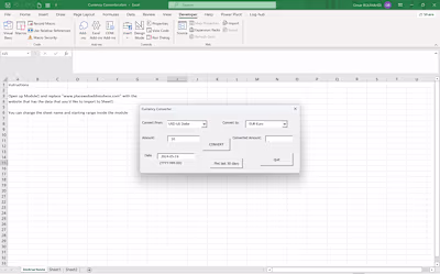 Currency converter with VBA