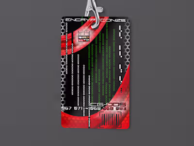 Encrypted Name Pass Design for Expo Event