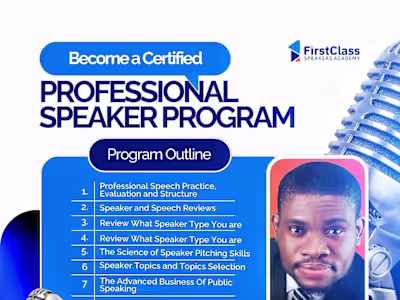 A bold and engaging course flyer design created for a public...