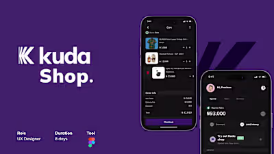 Kuda Shop - Mini case study