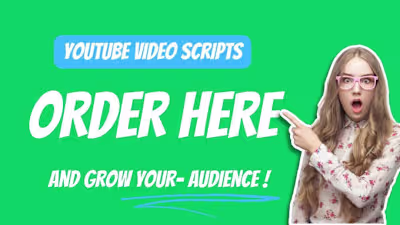 I will be your youtube video script writer