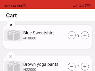 E-commerce react native mobile application ( demo app )