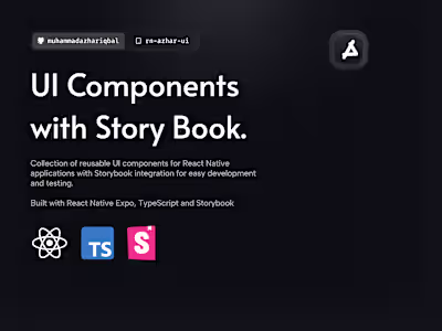UI Components for React Native with storybook