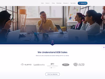 B2B Lead Generation Agency Website Developement