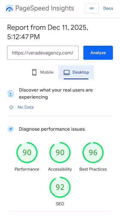 This is an excerpt from my agency's website—a test report se...