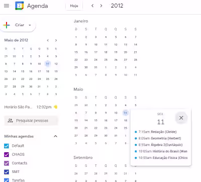 Personal & Professional Calendar Management
