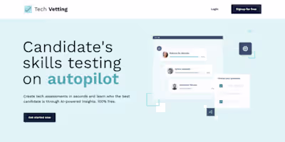Tech Vetting (AI-powered) - skills testing on autopilot