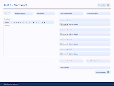 Meducate Test Portal
