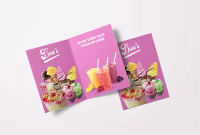 Dua's Restaurant Menu Design