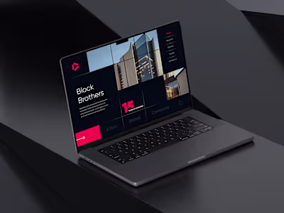 UI UX design for a construction company 🚧 landing page