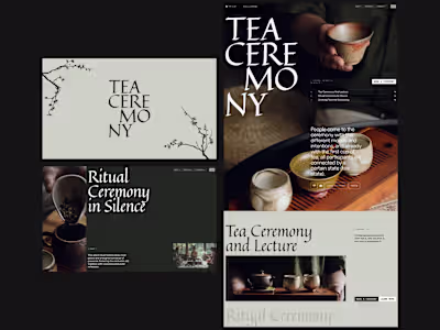 Web site & Visuals for Instagram for Tea Club