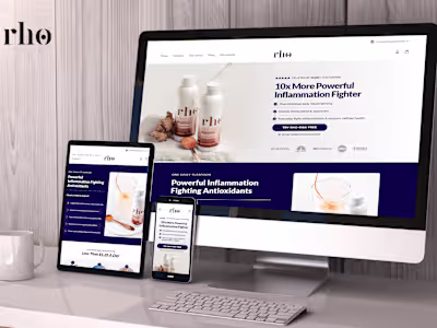 RHO Nutrition | Responsive Web Design 