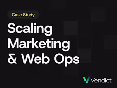 How We Help Vendict’s Marketing Team Scale