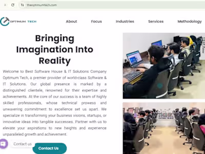 Modernizing Online Presence for Optimum Tech ✨✨✨