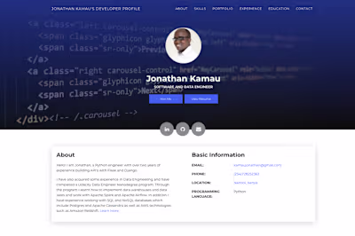 My Developer Portfolio Website