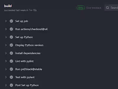 Set up CI for your python project in Github