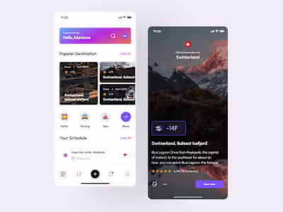 Travel App Design