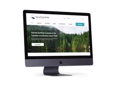 Pollution Probe - Website Redesign