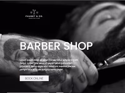 Barbershop website