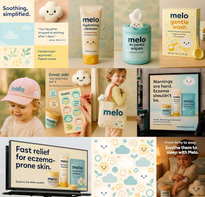 Brand identity concept for Melo