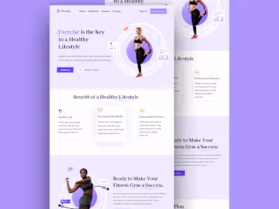 gym landing page