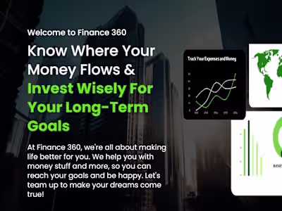 Finance 360 web design