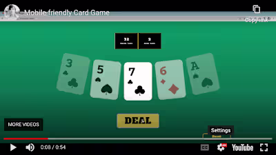 Mobile-Friendly Card Game