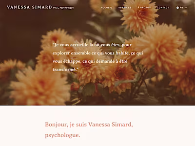 Bilingual Squarespace Site for Psychotherapist
