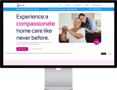 Cleaning Website Design