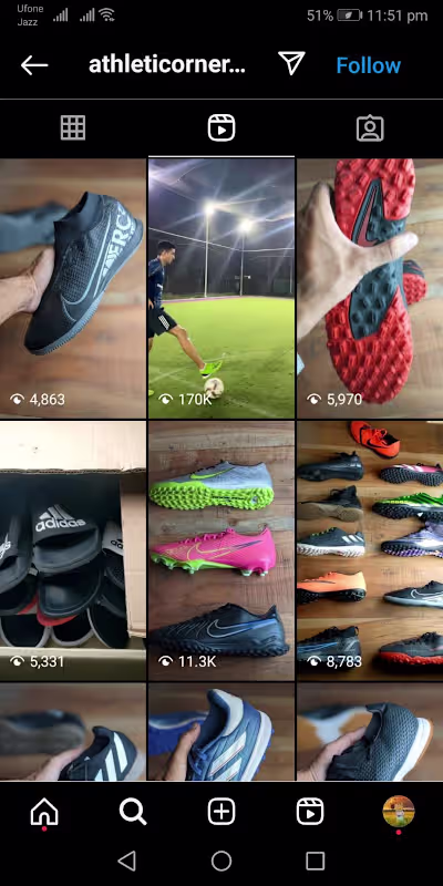 Social Media Marketing & Management for Athletic Corner