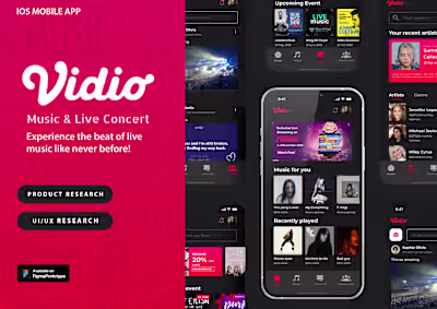 UI/UX | Vidio - Music and Live Concert